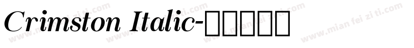 Crimston Italic字体转换